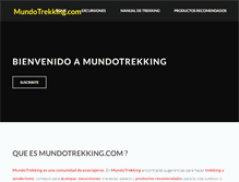 Tablet Screenshot of mundotrekking.com